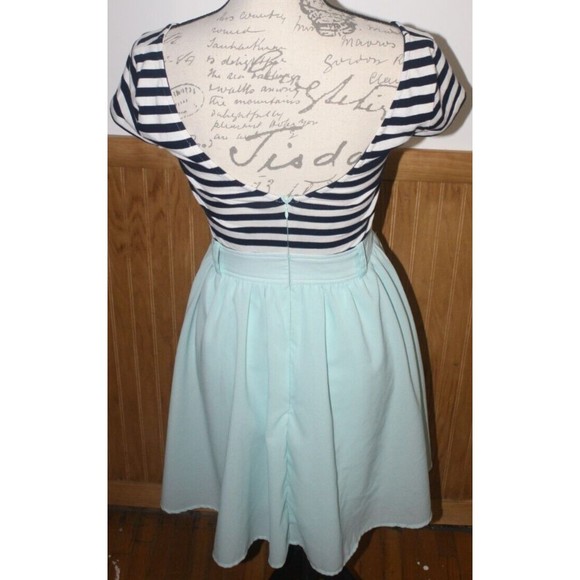 Hyfve SS A-Line Dress Sz S Multi-Color Zip Back Lined Skirt - Picture 6 of 10